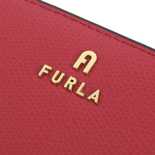 送料無料】フルラ 財布 レディース 二つ折り財布 レザー レッド FURLA