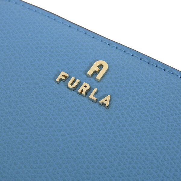 送料無料】フルラ 財布 レディース 二つ折り財布 レザー ブルー FURLA