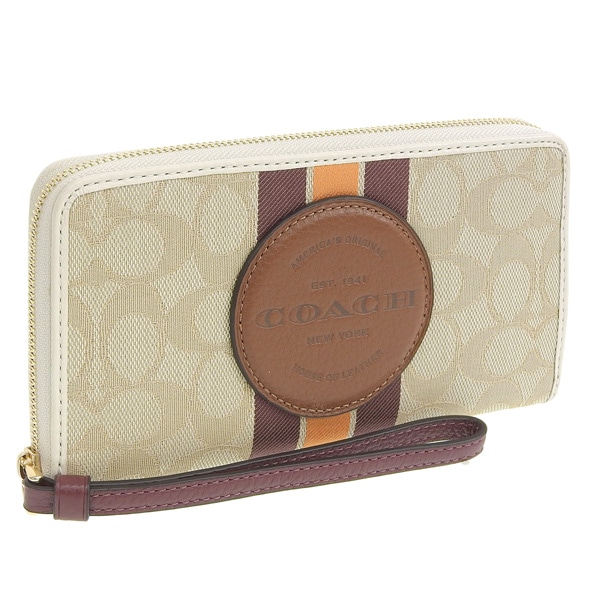 送料無料】コーチ COACH SIGNATURE DEMPSEY LARGE PHONE WALLET 長財布