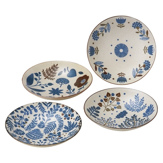 食器皿 ミニラボ 藍カレー4Pセット: Gift style｜JRE MALL