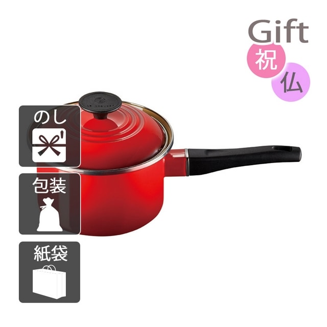 料理別鍋 ル・クルーゼ EOS ソースパン16cm チェリーレッド: Gift