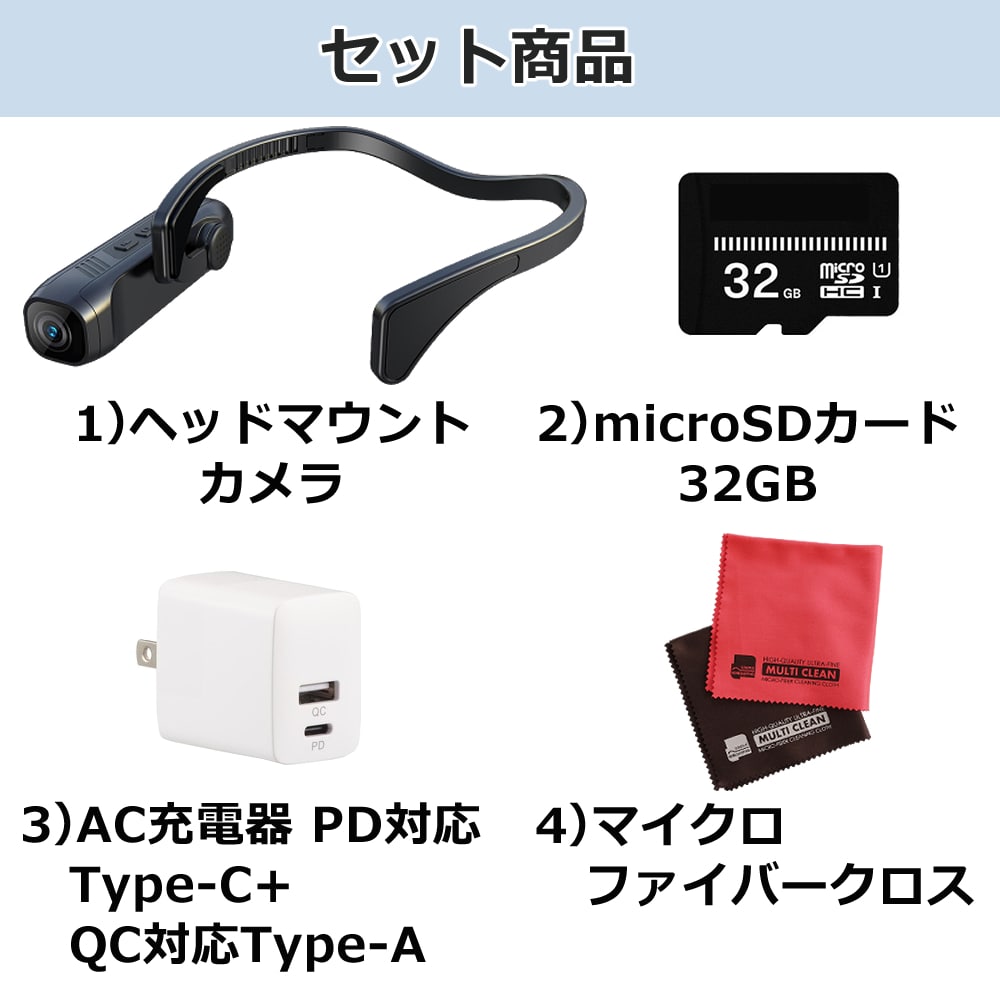 ナガオカ M308HMCAM movio wifi機能搭載 高画質4K Ultra HD ヘッド