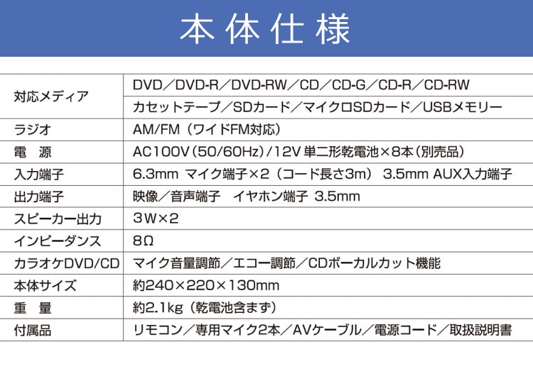 ランキング第1位 とうしょう ラジカセ カラオケ対応 (CD / DVD