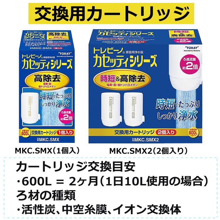 浄水器】東レ 浄水器 トレビーノ カセッティ MK206SMX 高除去タイプ