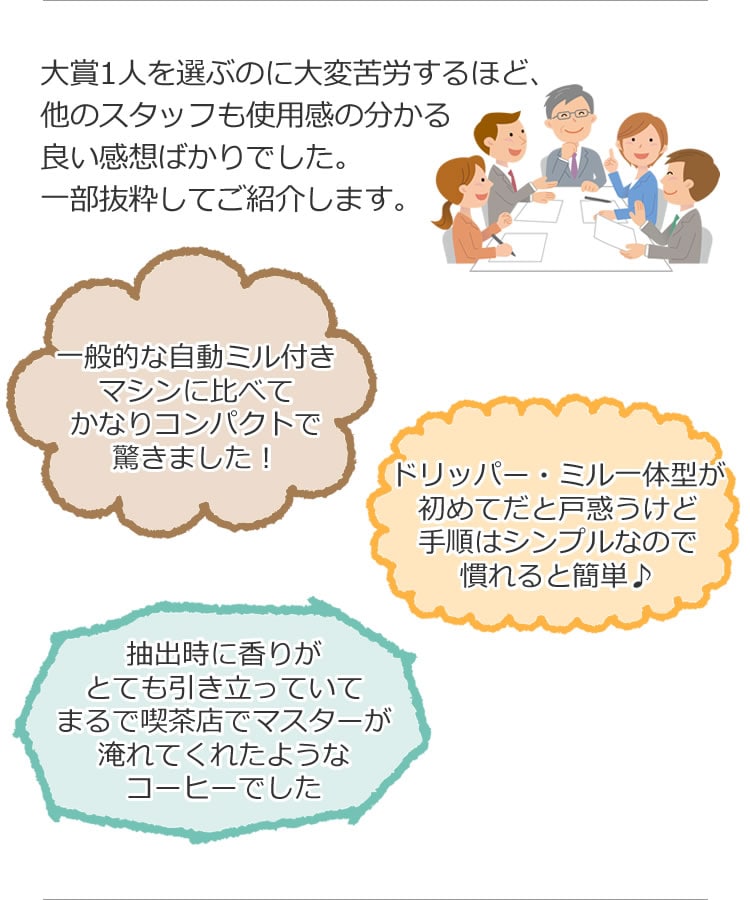 高温抽出で味わい深い珈琲を】 コーヒーメーカー ミル付き 全自動 1-2