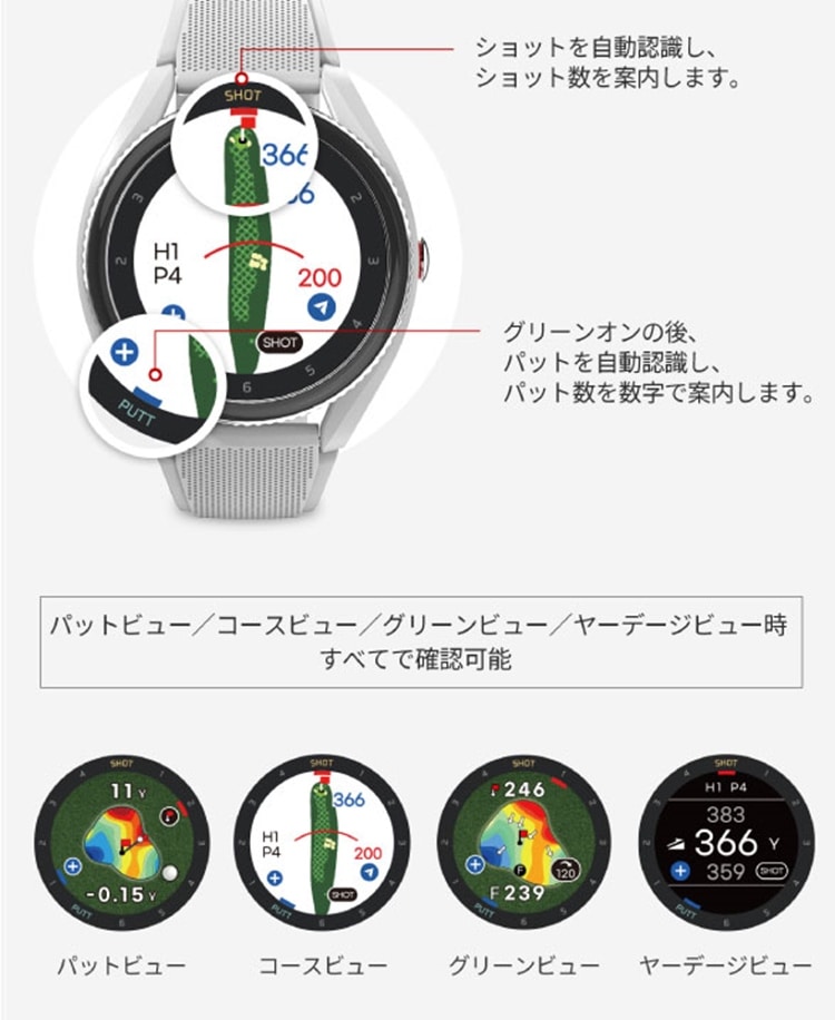 ボイスキャディ T9 腕時計タイプ Voice Caddie GPS 時計型 距離計