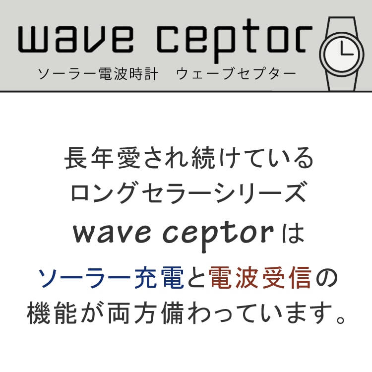 自分でバンド調整可】【国内正規品】CASIO(カシオ) wave ceptor