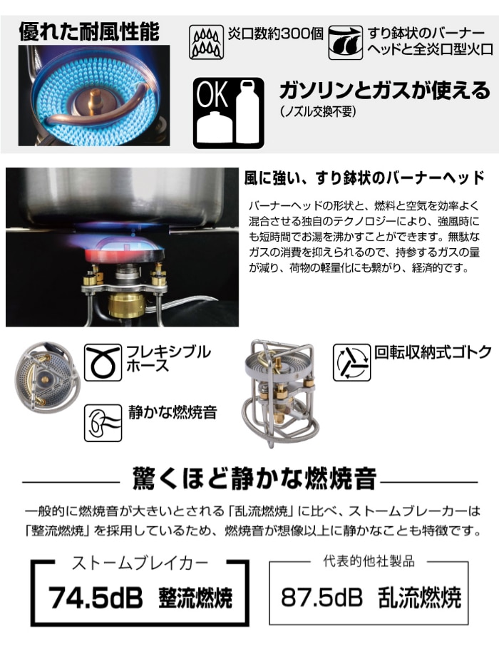 SOTO（ソト）SOD-372 ストームブレイカー＆広口フューエルボトルル