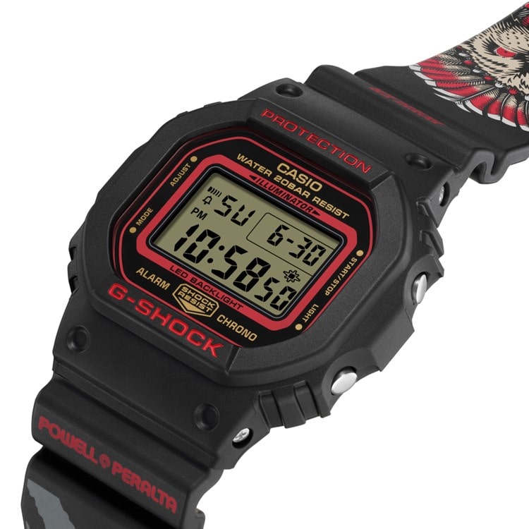 マルチアラーム時報新品!! コラボ限定 G-SHOCK DW-5600KH-1JR 黒×赤