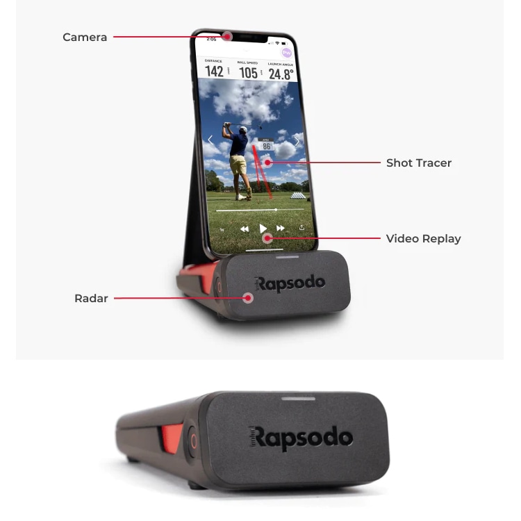 Rapsodo  ラプソードゴルフ 弾道測定 モバイルトレーサー MLMアプリ連動確認済み