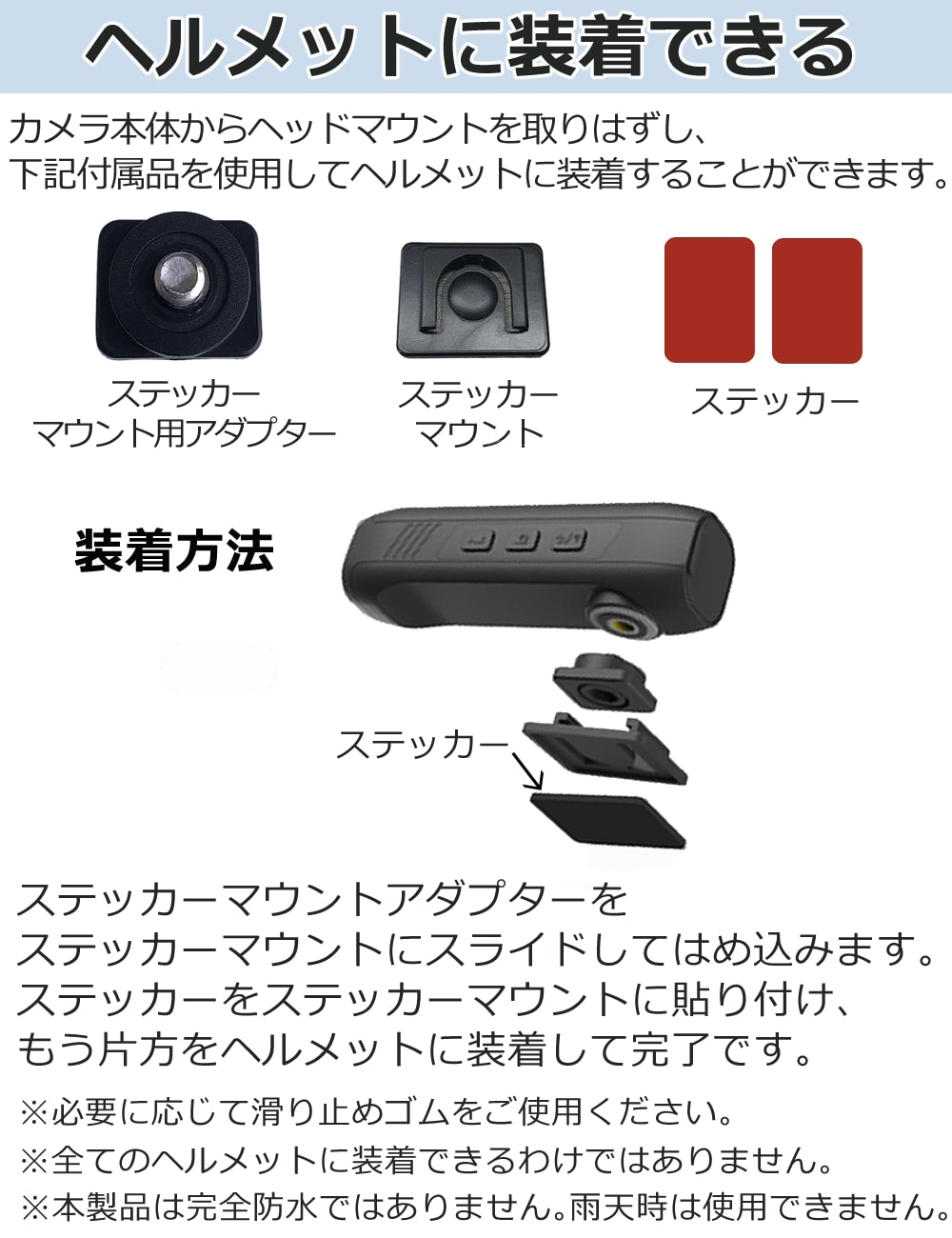 ヘッドマウントカメラ wifi機能搭載 高画質4K Ultra HD M308HMCAM(1個 ...