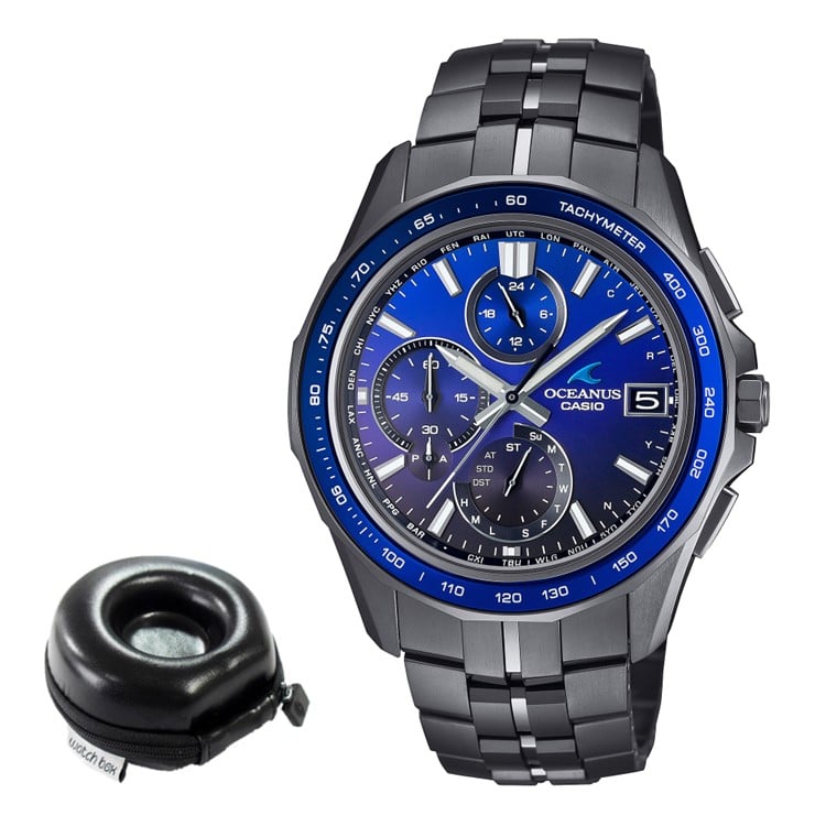 丸型時計ケース付）カシオ CASIO 腕時計 OCW-S7000B-2AJF
