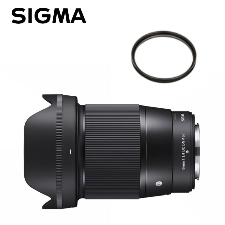 レンズ保護フィルター付！】【レンズ】シグマ 16mm F1.4 DC DN（C