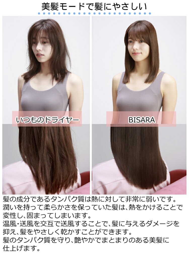 ヘアドライヤー クワッズ BISARA ハンズフリー スタンドヘアドライヤー