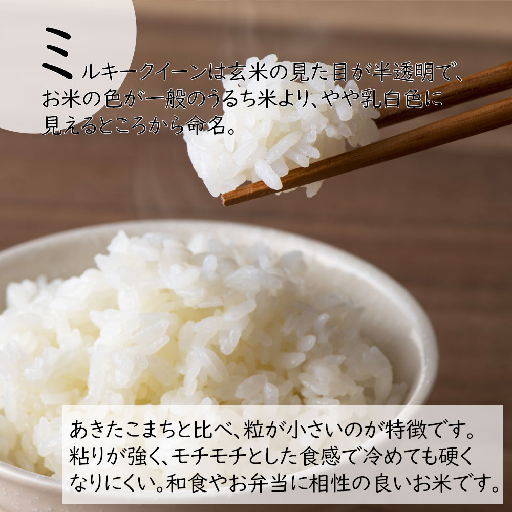 精米]秋田県産 ミルキークイーン 令和5年産[5kg][秋田米サキホコレ150g