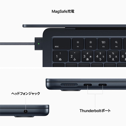 13インチMacBook Air: 8コアCPUと10コアGPUを搭載したApple M2チップ ...