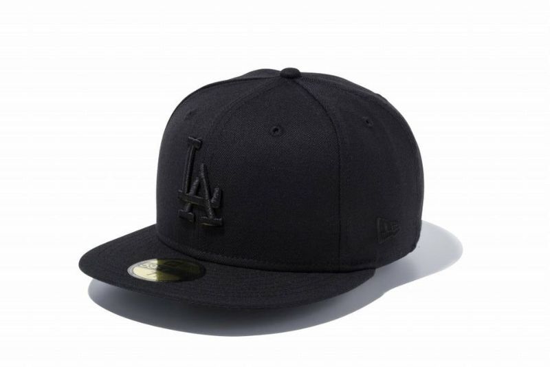 MLB ドジャース キャップ 59Fifty Black on Black Cap ニューエラ/New