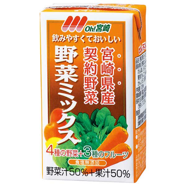 南日本酪農協同 Oh!宮崎 野菜ミックス 125ml紙パック×24本入: 飲料 食品専門店 味園サポート｜JRE MALL